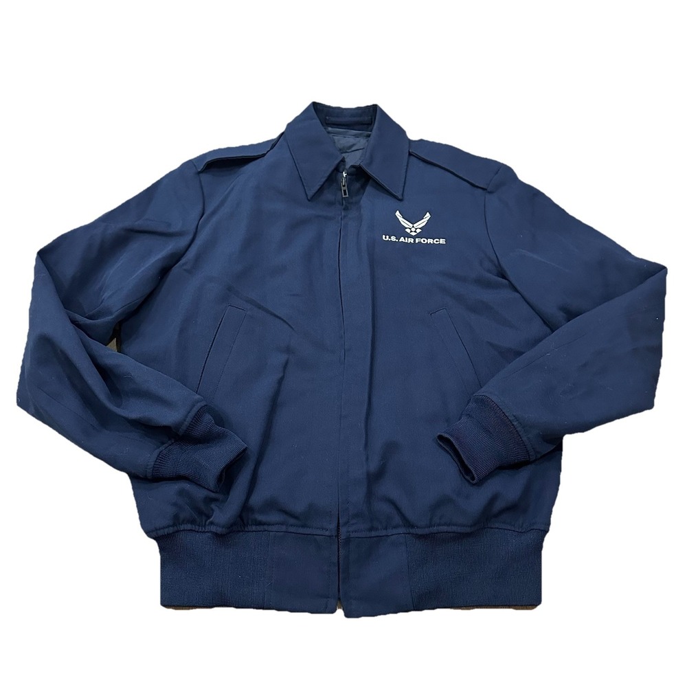 US Air Force Bomber Jacket Mens Size 42L  Service Uniform With Removable Liner